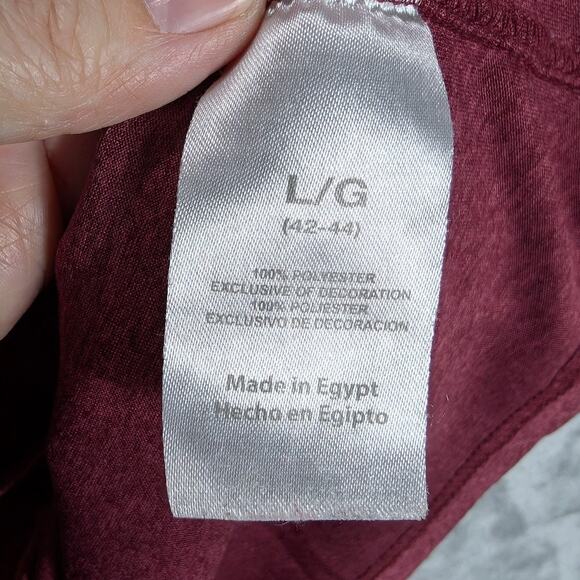 Arkansas Razorbacks Shirt Mens Large Maroon Gray NCAA College Football Russell - Picture 8 of 9